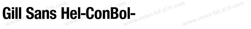 Gill Sans Hel-ConBol字体转换